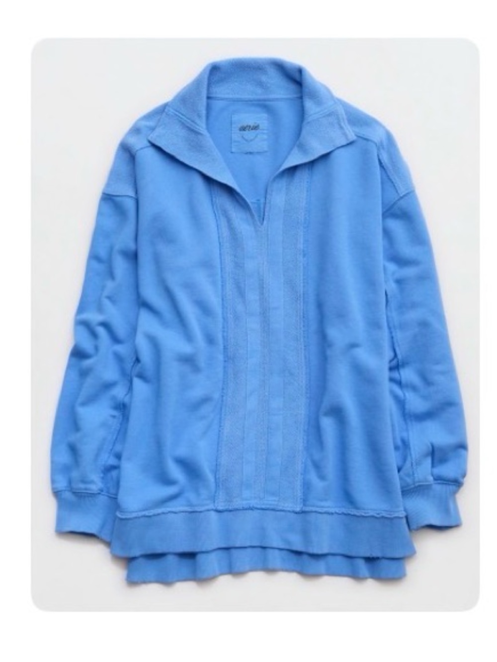 Aerie Blue Pullover Collar Sweater